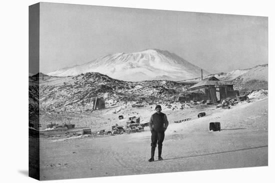 Irish Explorer Ernest Shackleton at the Cape Royds Base Camp, Antarctica, 1908-null-Premier Image Canvas