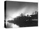 Iron Mills at Night, Pittsburgh, Pa.-null-Stretched Canvas