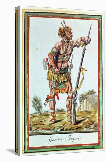 Iroquois Warrior, from 'Encyclopedie Des Voyages', Engraved by J. Laroque, 1796-Jacques Grasset de Saint-Sauveur-Premier Image Canvas