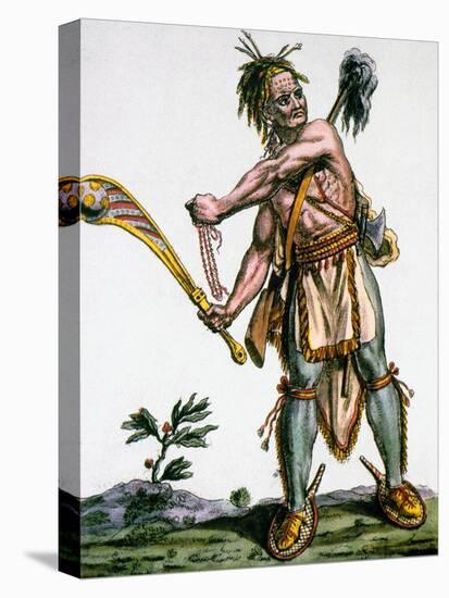 Iroquois Warrior-Jacques Grasset de Saint-Sauveur-Premier Image Canvas