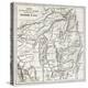 Irrawaddy River Northern Course Old Map (Ava Kingdom)-marzolino-Stretched Canvas