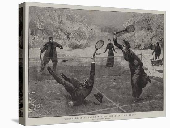 Irrepressible Enthusiasts, Tennis in the Snow-Arthur Hopkins-Premier Image Canvas