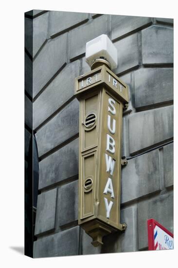 Irt (Subway) Sign, New York City, Ny, Usa-Natalie Tepper-Stretched Canvas