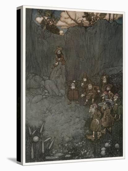 Irving, Rip Van Winkle-Arthur Rackham-Stretched Canvas