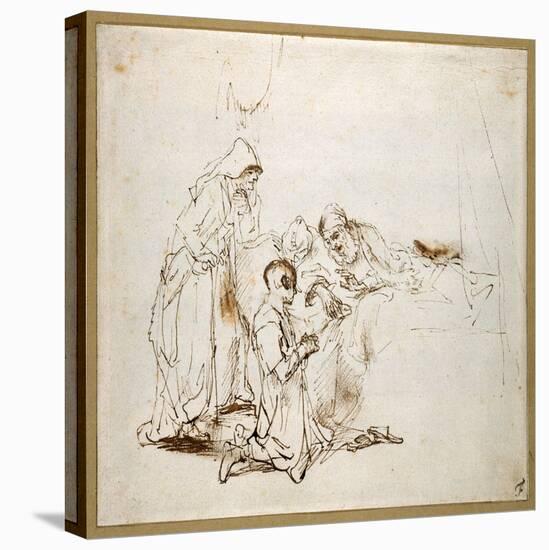 Isaac Blessing Jacob-Rembrandt van Rijn-Premier Image Canvas