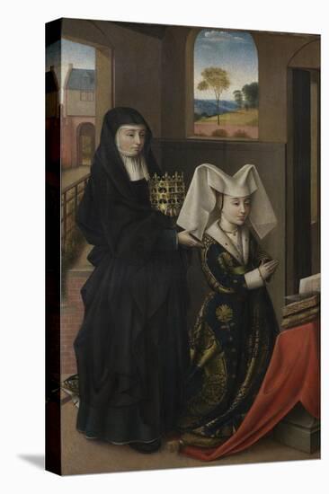 Isabel of Portugal with Saint Elizabeth, 1457-1460-Petrus Christus-Premier Image Canvas