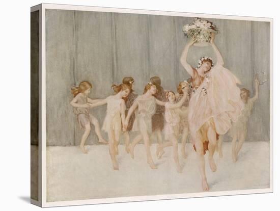 Isadora Duncan American Dancer Seen Here with Some of Her Pupils-A.f. Gorguet-Premier Image Canvas