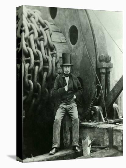 Isambard Kingdom Brunel and the Launching Chains of the Great Eastern, c.1857-Robert Howlett-Premier Image Canvas
