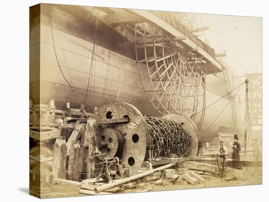 Isambard Kingdom Brunel beside the 'Great Eastern', c1857-Robert Howlett-Premier Image Canvas