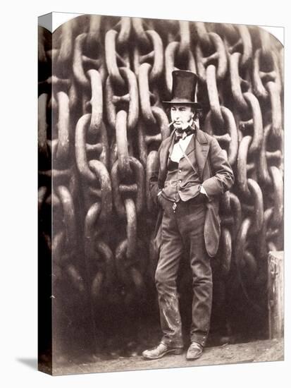 Isambard Kingdom Brunel, Standing in Front of the Launching Chains of the 'Great Eastern', 1857-Robert Howlett-Premier Image Canvas