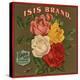 Isis Brand - Riverside, California - Citrus Crate Label-Lantern Press-Stretched Canvas