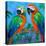 Island Birds Square I-Julie DeRice-Stretched Canvas