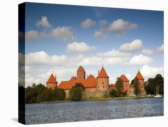 Island Castle on Lake Galve, Trakai Historical National Park, Trakai, Lithuania-Walter Bibikow-Premier Image Canvas