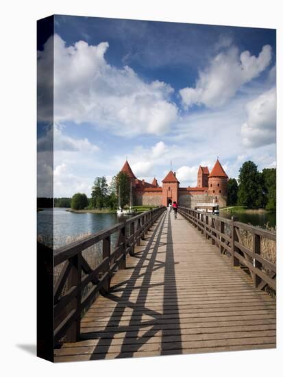 Island Castle on Lake Galve, Trakai Historical National Park, Trakai, Lithuania-Walter Bibikow-Premier Image Canvas