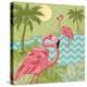Island Flamingo I-Paul Brent-Stretched Canvas