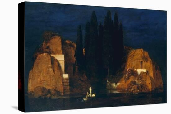 Island of the Dead, by Arnold Bocklin, 1880, Swiss Romantic/Symbolist Painting, Oil on Wood. A Drap-Everett - Art-Stretched Canvas