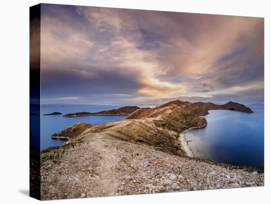 Island of the Sun, elevated view, Titicaca Lake-Karol Kozlowski-Premier Image Canvas