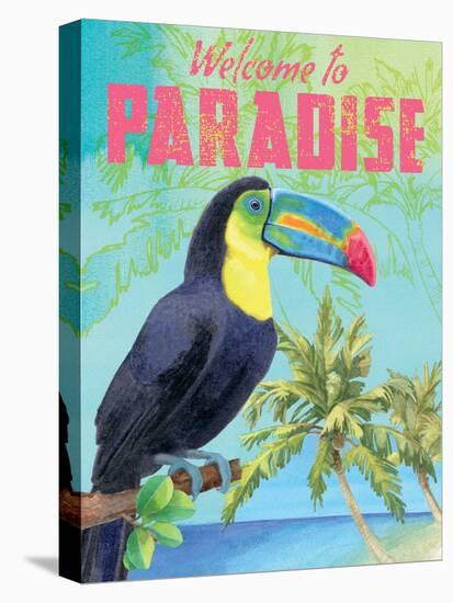 Island Time Toucan II-Beth Grove-Stretched Canvas