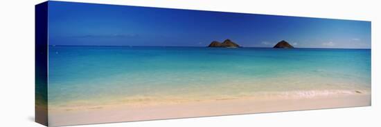 Islands in the Pacific Ocean, Lanikai Beach, Mokulua Islands, Oahu, Hawaii, USA-null-Premier Image Canvas