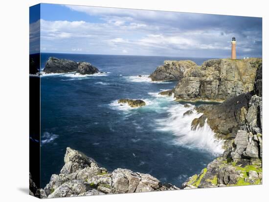 Isle of Lewis, Coast and Lighthouse at the Butt of Lewis. Scotland-Martin Zwick-Premier Image Canvas