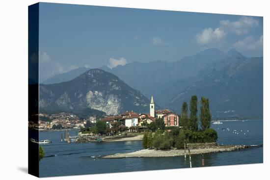 Isola dei Pescatori, from Isola Bella, Borromean Islands, Lake Maggiore, Piedmont, Italian Lakes, I-James Emmerson-Premier Image Canvas
