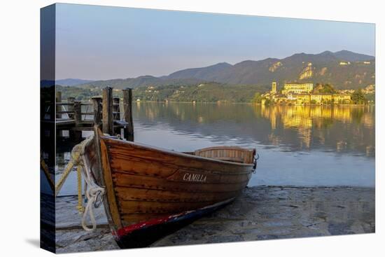 Isola San Giulio. San Giulio Island. Lake Orta. Piedmont, Italy-Tom Norring-Premier Image Canvas