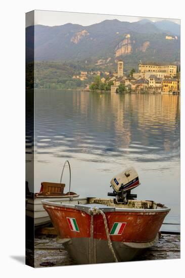 Isola San Giulio. San Giulio Island. Lake Orta. Piedmont, Italy-Tom Norring-Premier Image Canvas