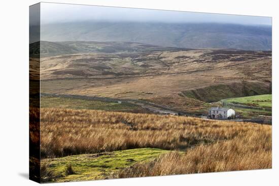 Isolated House by the Road in Garsdale Below Baugh Fell-Mark-Premier Image Canvas