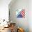 Israel And American Grunge Flag-TINTIN75-Stretched Canvas displayed on a wall
