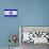 Israel Flag Design with Wood Patterning - Flags of the World Series-Philippe Hugonnard-Stretched Canvas displayed on a wall