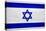 Israel Flag Design with Wood Patterning - Flags of the World Series-Philippe Hugonnard-Stretched Canvas