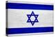 Israel Flag Design with Wood Patterning - Flags of the World Series-Philippe Hugonnard-Stretched Canvas