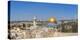 Israel, Jerusalem, Old City, Temple Mount, Dome of the Rock and The Western Wall - know as the Wail-Jane Sweeney-Premier Image Canvas