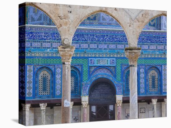 Israel, Jerusalem, Temple Mount, Dome of the Rock-Walter Bibikow-Premier Image Canvas