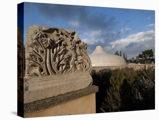 Israel Museum Sculpture and Exterior View of the Shrine of the Book, Jerusalem, Israel-Ellen Clark-Premier Image Canvas