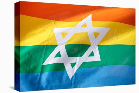 Israel Rainbow Flag-RDStockPhotos-Premier Image Canvas