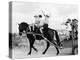 Israeli Children of Habad Sect, Frolic with Horse and Cart at Farm Village-Paul Schutzer-Premier Image Canvas