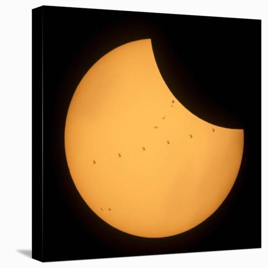 ISS Transit of 2017 Solar Eclipse, Composite Image-null-Premier Image Canvas