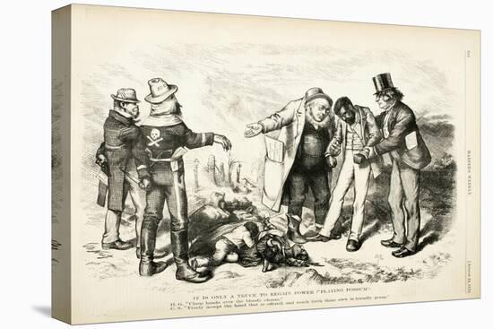 It Is Only a Truce to Regain Power/ Playing Possum, 1872-Thomas Nast-Premier Image Canvas