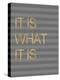 It Is What it Is Stripes-Miyo Amori-Stretched Canvas