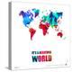 It's a Beautifull World Poster-NaxArt-Stretched Canvas