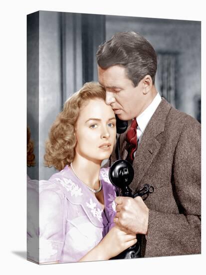 It's a Wonderful Life, L-R: Donna Reed, James Stewart, 1946-null-Stretched Canvas