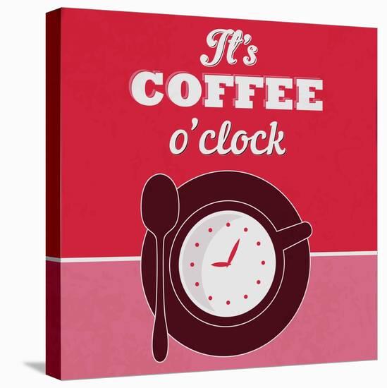 It's Coffee O'Clock 1-Lorand Okos-Stretched Canvas