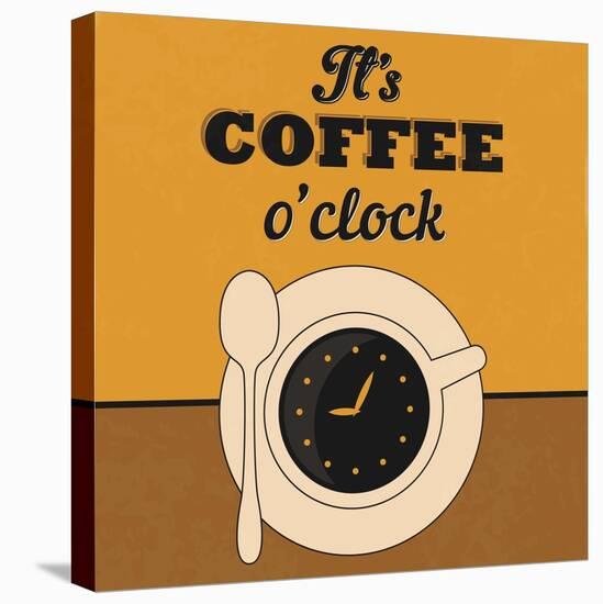 It's Coffee O'Clock-Lorand Okos-Stretched Canvas