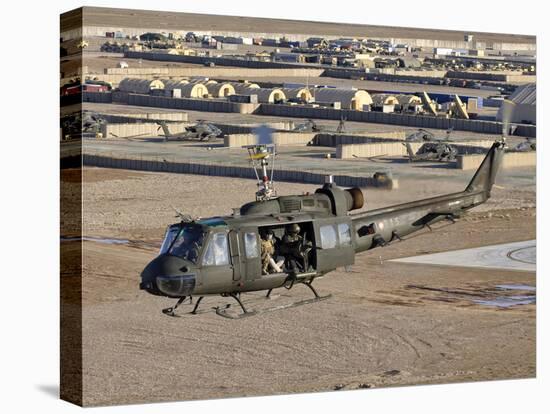 Italian Army AB-205MEP Utility Helicopter in Flight over Shindand, Afghanistan-Stocktrek Images-Premier Image Canvas