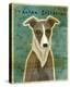 Italian Greyhound (White & Grey)-John Golden-Stretched Canvas