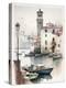 Italian Harbor-Lana Kristiansen-Stretched Canvas