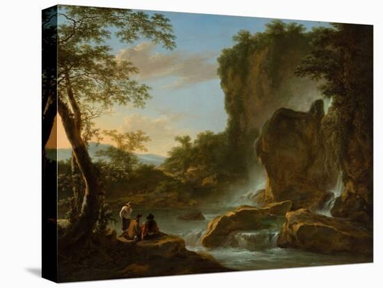 Italian Landscape with an Artist Sketching from Nature, C.1645-50 (Oil on Canvas)-Jan Both-Premier Image Canvas