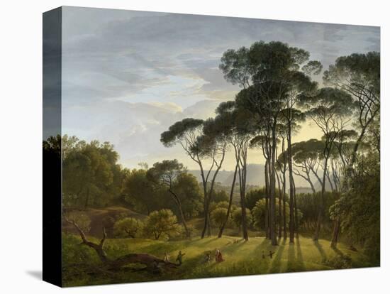 Italian Landscape with Umbrella Pines, 1805-Hendrik Voogd-Stretched Canvas