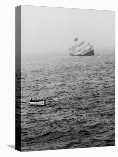Italian Liner Andrea Doria Sinking in Atlantic after Collision with Swedish Ship Stockholm-Loomis Dean-Premier Image Canvas